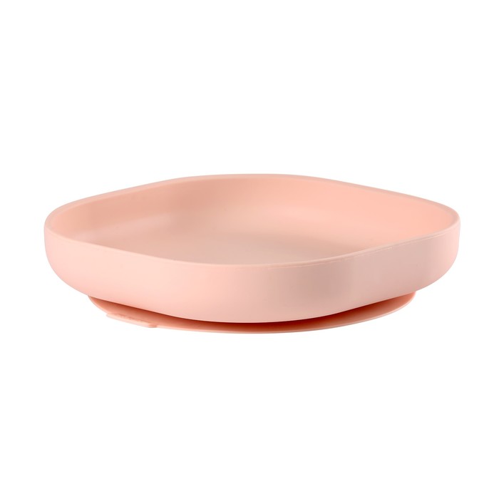 Тарелочка детская из силикона SILICONE SUCTION PLATE PINK