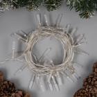 Гирлянда «Нить» 5 м с насадками «Звёздочки», IP20, прозрачная нить, 50 LED, свечение аквамарин, 8 режимов, 220 В 3590715