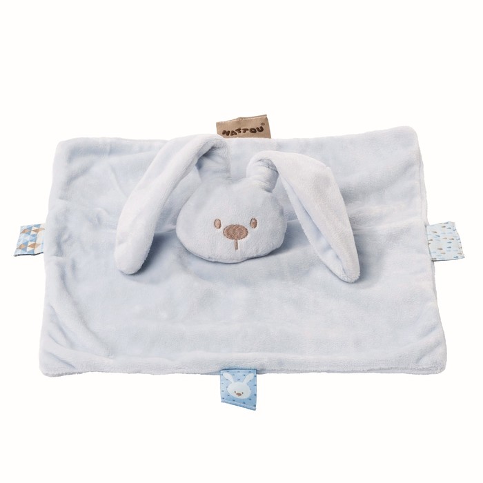 Игрушка развивающая Nattou Doudou, Lapidou «Кролик» sky blue 878098