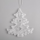 Гирлянда «Нить» 2 м с насадками «Ёлка матовая», IP20, прозрачная нить, 30 LED, свечение мульти (RG/RB), мигание, 220 В 3612451