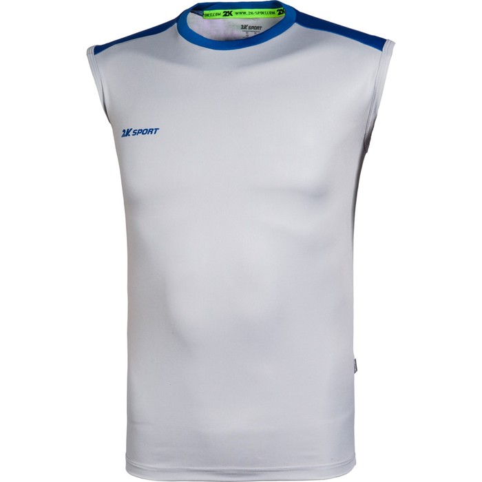 Майка тренировочная 2K Sport Performance silver/royal, L