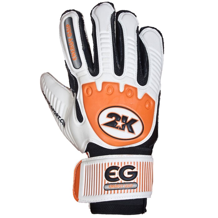 Перчатки вратарские 2K Sport Energy white/orange, 8