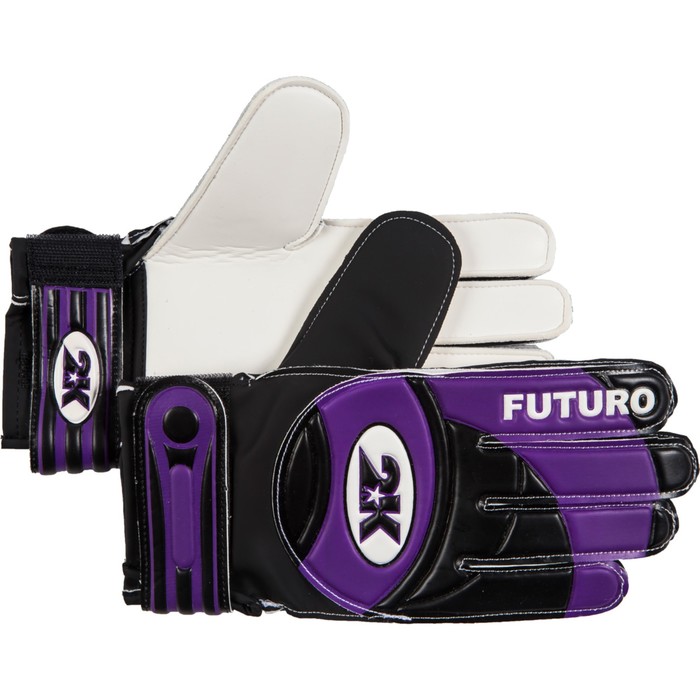 Перчатки вратарские 2K Sport Futuro black/violet, 9