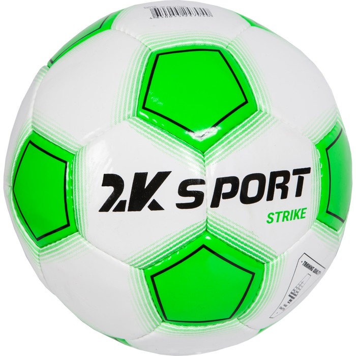 Мяч футбольный 2K Sport Strike white/green/black, размер 3