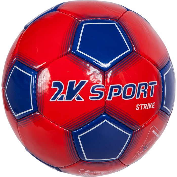 Мяч футбольный 2K Sport Strike red/royal/white, размер 3