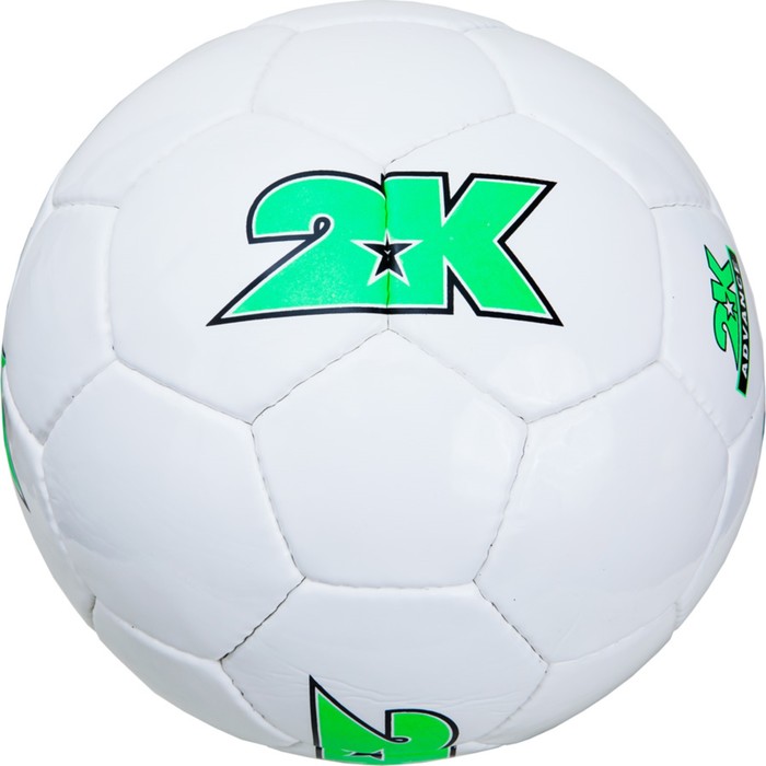 Мяч футбольный 2K Sport Advance white/green, размер 5