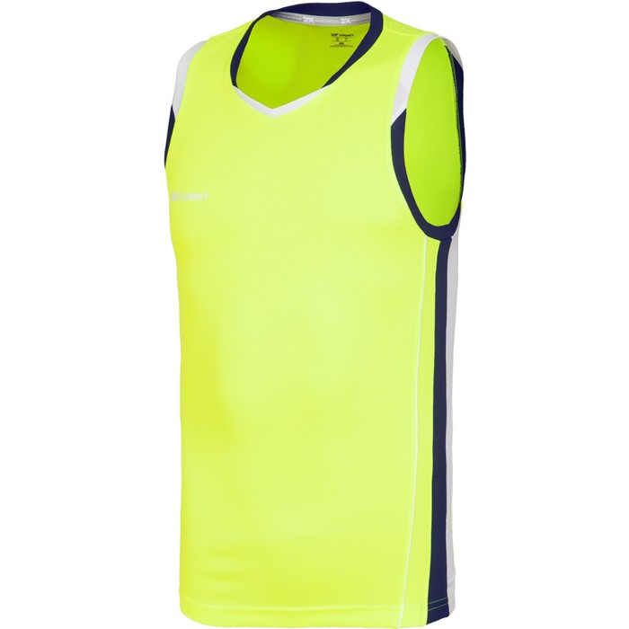 Баскетбольная игровая майка 2K Sport Advance neon-lemon/navy/white, M