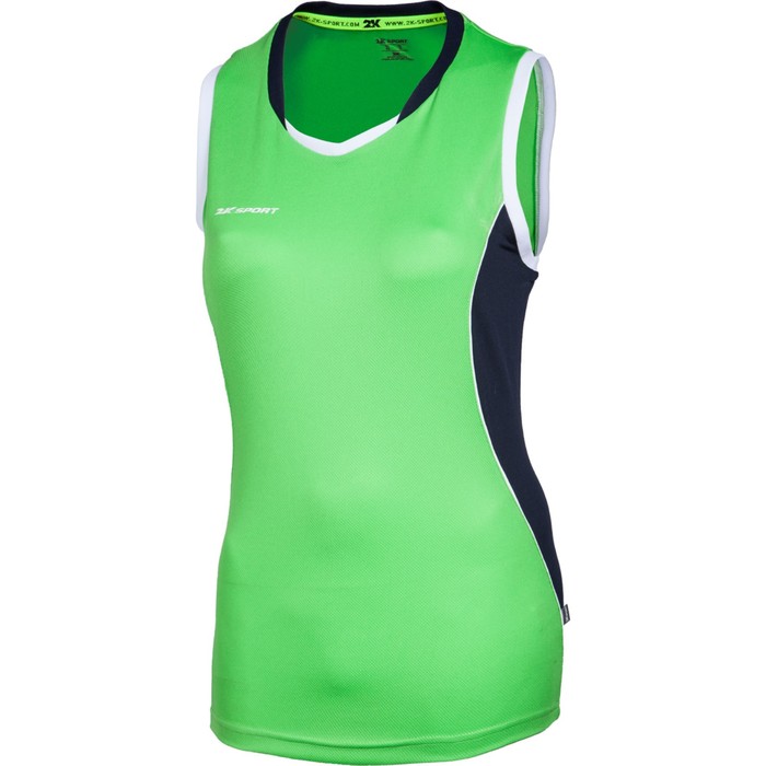 Женская баскетбольная игровая майка 2K Sport Advance light-green/navy/white, L