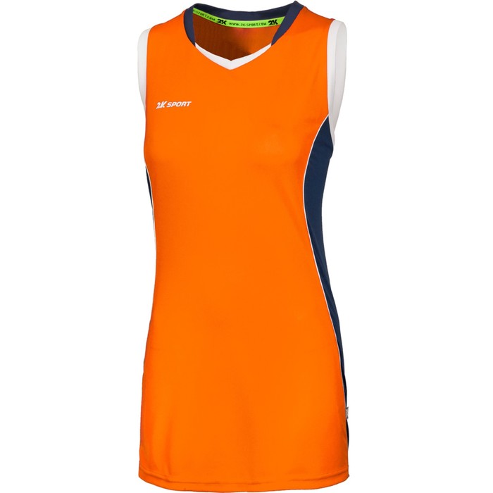 Женская баскетбольная игровая майка 2K Sport Advance neon-orange/navy/white, L