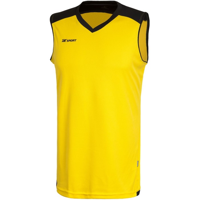 Баскетбольная игровая майка 2K Sport Rebound yellow/black, L