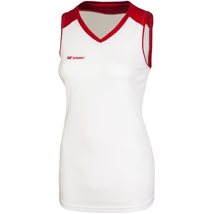 Женская баскетбольная игровая майка 2K Sport Rebound white/red, M