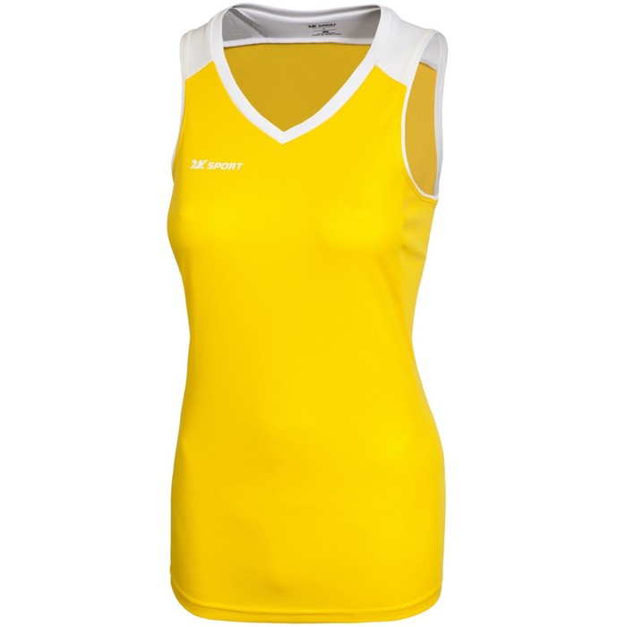 Женская баскетбольная игровая майка 2K Sport Rebound yellow/white, L