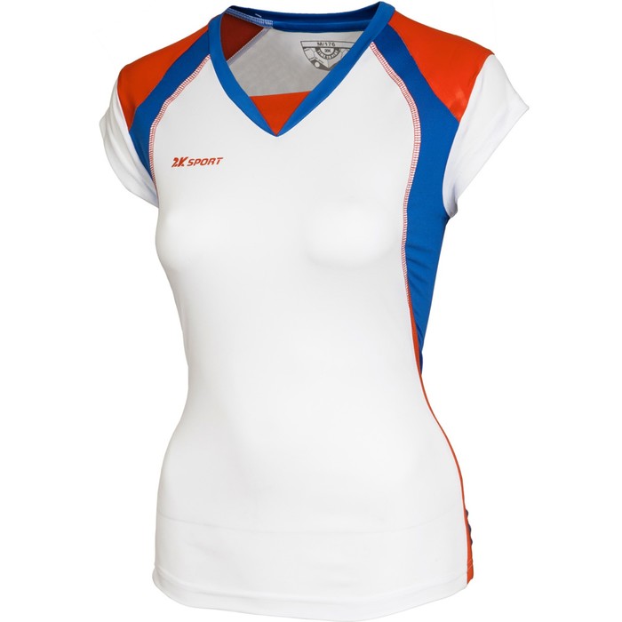 Женская волейбольная майка 2K Sport Energy white/royal/red, XS