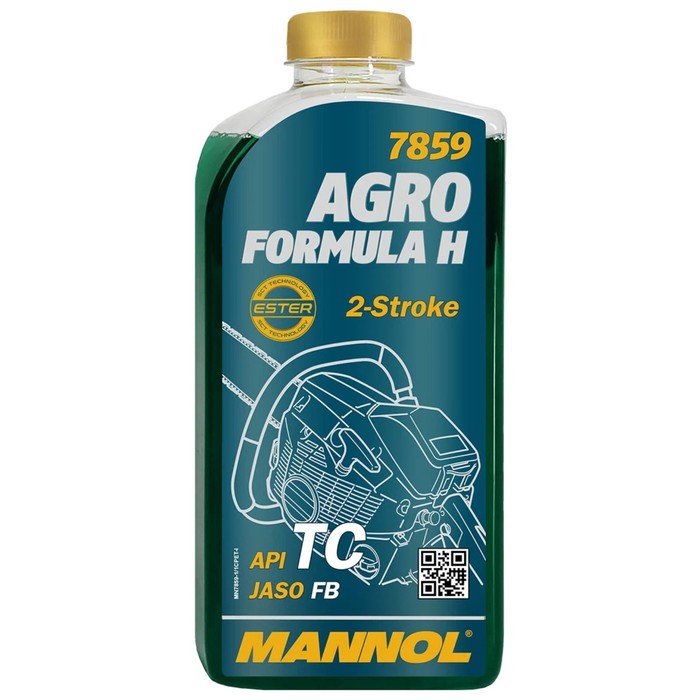 Масло моторное MANNOL 2Т син. Agro for Husqvarna 7859, 1 л