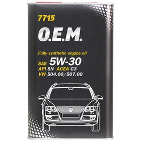 Масло моторное MANNOL 5w30 син. VW, Audi, Skoda 7715, 5 л 3946840