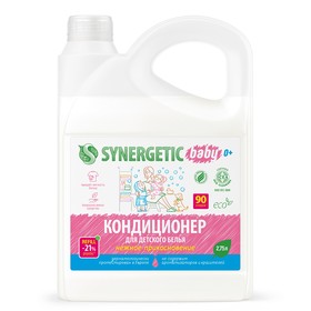 Биоразлагаемый кондиционер-ополаскиватель для детского белья Synergetic нежное прикосновение, 2.75 л Биоразлагаемый кондиционер-ополаскиватель для детского белья Synergetic нежное прикосновение, 2.75 л