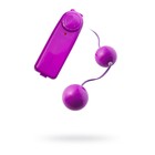 Вагинальные шарики с вибрацией Toyfa, ABS пластик, фиолетовые, 12,2 см - фото 8233873
