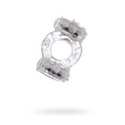 Эрекционное кольцо на пенис с двойной вибрацией Toyfa, TPE, прозрачный - фото 8195565