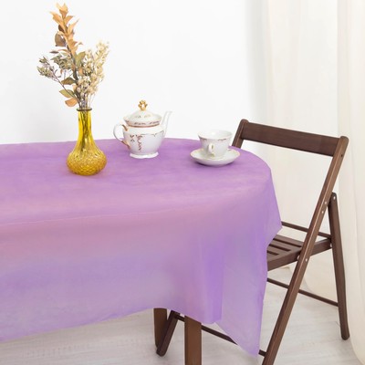 Tablecloth to give the hostess a rainbow, the color purple 137×274 cm