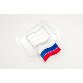 Пластиковая форма для мыла "Триколор" 7,5х5 см