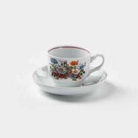 Чайная пара «Тюльпан. Букет цветов», 250 мл, блюдце d=15 см в Донецке