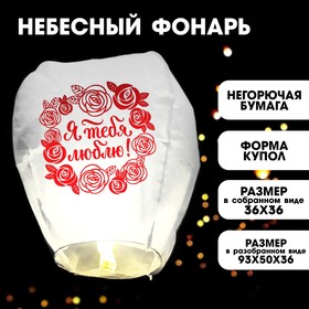 Фонарик желаний «Я тебя люблю!» в Донецке