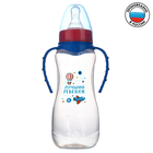 Бутылочка для кормления «Лучший ребёнок» детская приталенная, с ручками, 250 мл, от 0 мес., цвет синий в наличии - фото 107334106