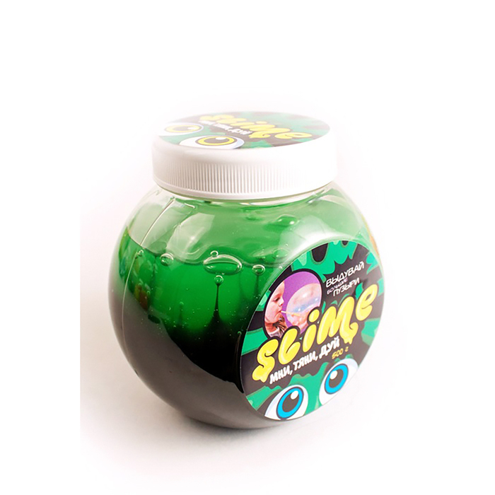 Игрушка ТМ «Slime «Mega Mix», черный + зеленый, 500 г. S500-6