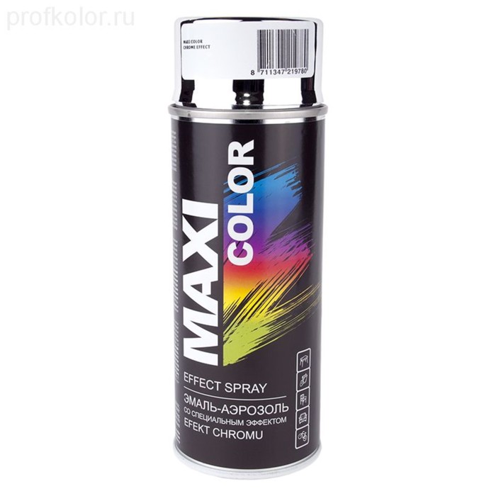 Эмаль-аэрозоль MAXI COLOR, эффект хрома, 400 мл