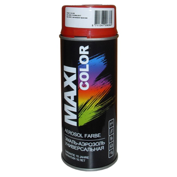 Эмаль-аэрозоль MAXI COLOR RAL3001, сигнально-красная, 400 мл