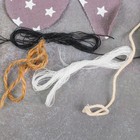 Новогодняя ёлочная игрушка, Набор для создания подвески из ткани "Олень с бубенчиками", цвет серый
