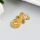 Souvenir metal "Toad coin" gold 3х4х1 cm Souvenir metal "Toad coin" gold 3х4х1 cm
