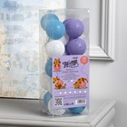 Гирлянда «Нить» 5 м с насадками «Клубки черничные», IP20, прозрачная нить, 20 LED, свечение белое, 220 В 3590720