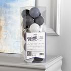 Гирлянда «Нить» 5 м с насадками «Клубки кофейные», IP20, прозрачная нить, 20 LED, свечение белое, 220 В 3590723