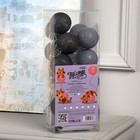 Гирлянда «Нить» 5 м с насадками «Клубки кофейные», IP20, прозрачная нить, 20 LED, свечение белое, 220 В 3590723