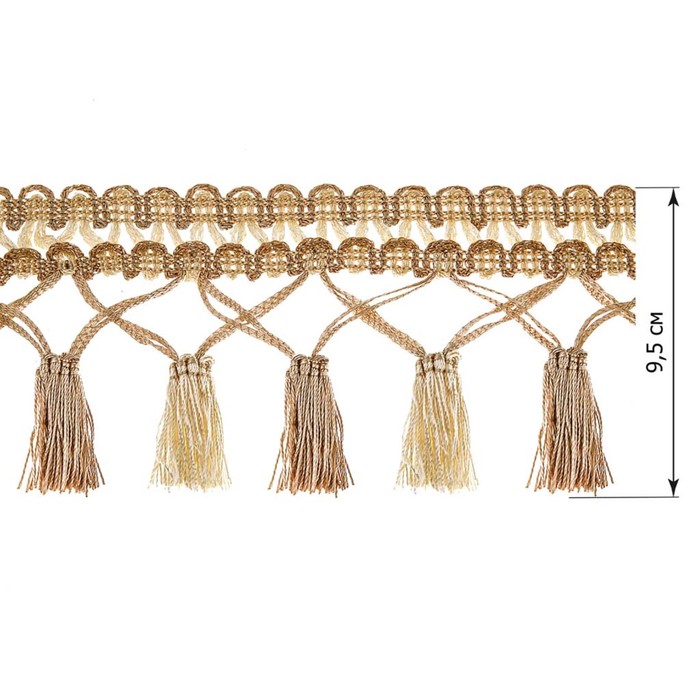 Бахрома в рулоне  (25 м), цвет бежевый