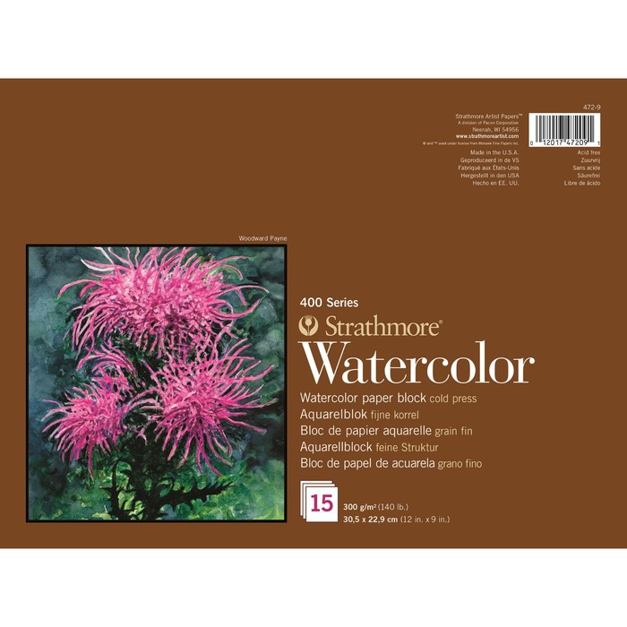 Альбом Акварель ХП С4 229*305 Strathmore 400 Series 15л 300г/м² скл Fin