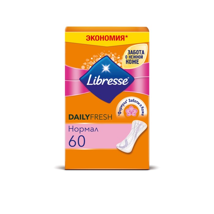 Ежедневные прокладки Libresse Dailyfresh Normal, 60 шт