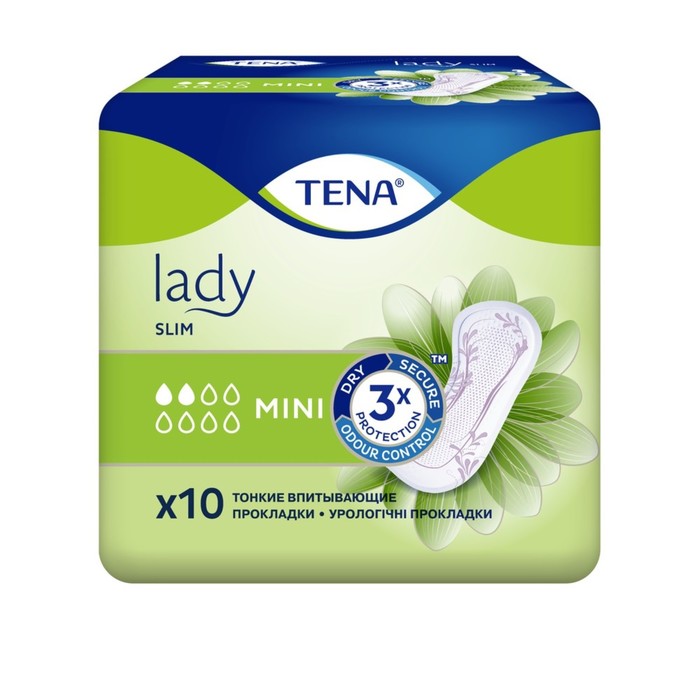 Урологические прокладки Tena Lady Slim Mini, 10 шт