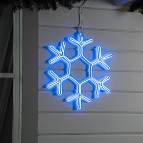 Figure neon "snowflake" 50x50 cm, 480 LED 220V BLUE