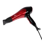 Hair dryer Luazon LGE-004, 3800Вт, 2 speed, 3 heat settings, red-black