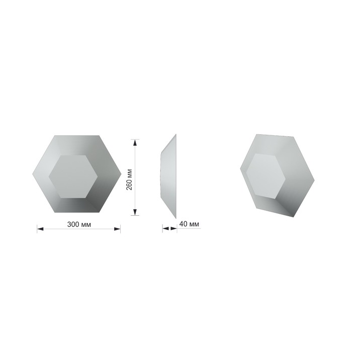 Мозаичная 3D панель Honey №1  200х230