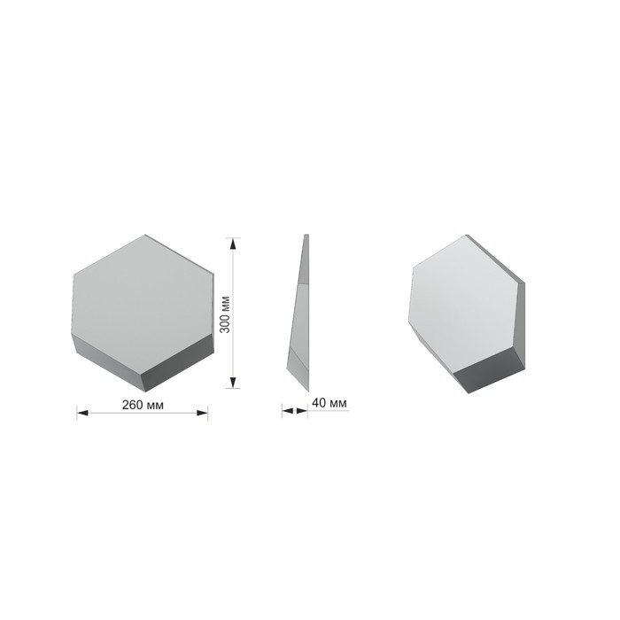 Мозаичная 3D панель Honey №8  200х230