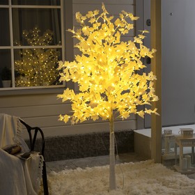 Дерево светодиодное "Клён белый", 1,8 м, 350 LED, 220 В, ТЁПЛЫЙ БЕЛЫЙ