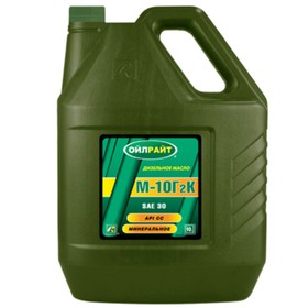 Масло моторное, минеральное OILRIGHT М10Г2К, 10 л 3969817
