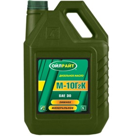 Масло моторное, минеральное OILRIGHT М10Г2К, 5 л 3969820