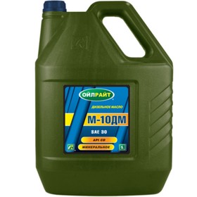 Масло моторное, минеральное OILRIGHT М10ДМ, 5 л 3969822