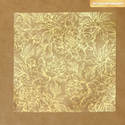 Ацетатный лист с фольгированием «Золотые пионы», 20 × 20 см - фото 7952976