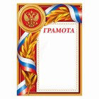 Diploma with Russian symbolism, the red, 21х29,7 cm