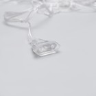 Гирлянда «Бахрома-арка» 2.5 × 1.2 м с насадками «Звёзды», IP20, прозрачная нить, 136 LED, свечение тёплое белое, 8 режимов, 220 В 3612418